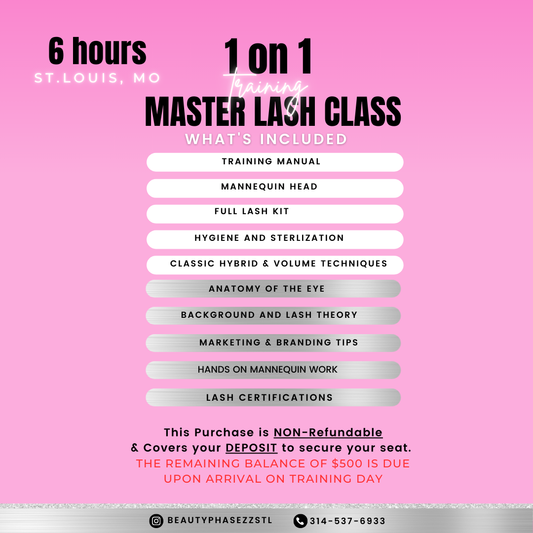 1 on 1 Deposit | Combo Lash Training